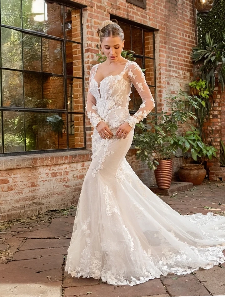 Photo of the model wearing a bridal dress