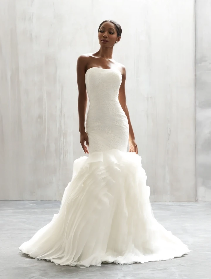 Photo of the model wearing a bridal dress